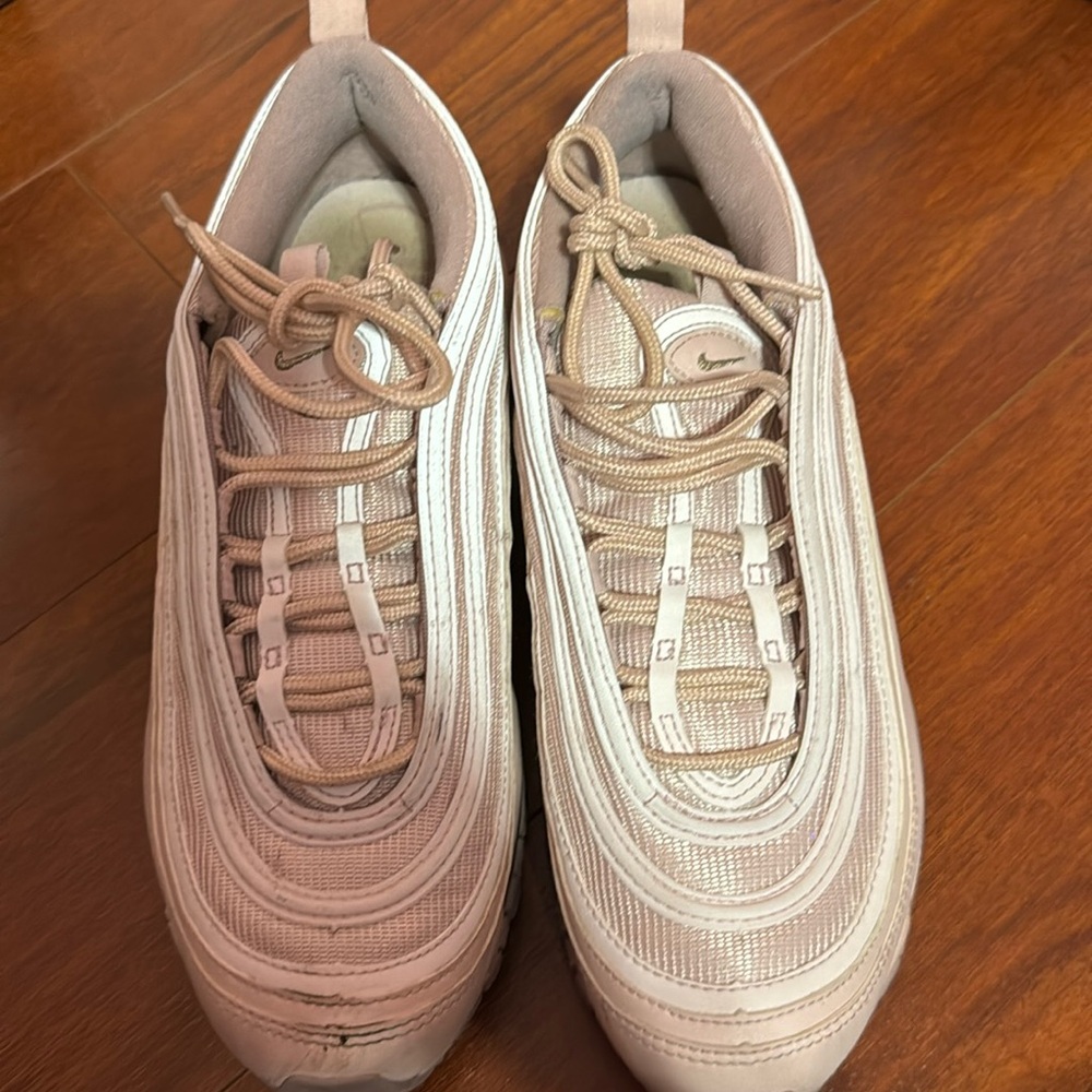 pink Nike sneakers